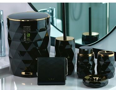 Digər məişət məhsulları: Vanna Otağı Aksesuar Dəsti – "Contrast" ✨ Dizayn: 2025-2026 yeni -da lalafo.az — 7 Digər məişət məhsulları: Vanna Otağı Aksesuar Dəsti – "Contrast" ✨ Dizayn: 2025-2026 yeni — 7