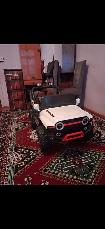 usaq ucun mekteb cantalari: Uşaq üçün elektrikli off-road tipli oyuncaq maşın - Korpus: ağ/qara — 1