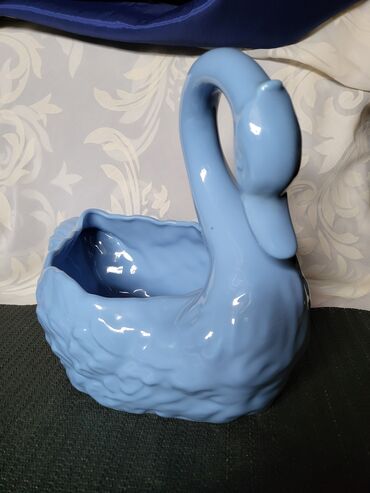 Vaze i saksije: Saksija, Keramika, bоја - Svetloplava, Novo — 2