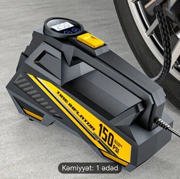 yarim qosqu satilir: 150 PSI-a qədər təzyiq yaradan bu portativ təkər nasosu avtomobil