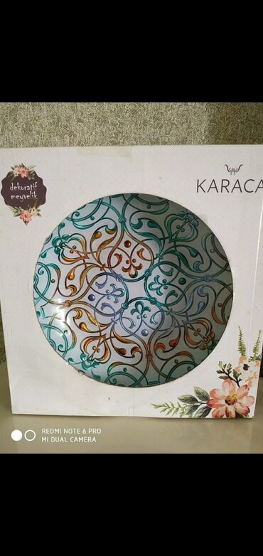 karaca: Karacadan dekor meyvə qabı39 sm . qiy 30 m