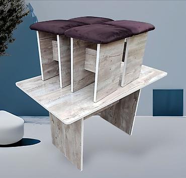 Кухонные столы и стулья: Кухонный стол и стул, Новый, Платная доставка, Самовывоз at lalafo.kg — 2 Кухонные столы и стулья: Кухонный стол и стул, Новый, Платная доставка, Самовывоз — 2