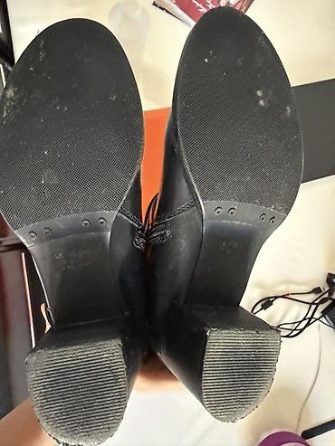 stud 5000: Женские высокие сапоги, классический чёрный цвет. - Материал: гладкая — 3