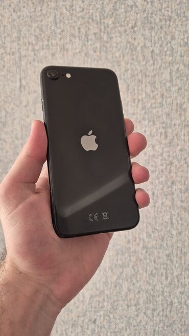 Apple iPhone: IPhone SE 2020, 64 GB, Qara, Barmaq izi, Simsiz şarj