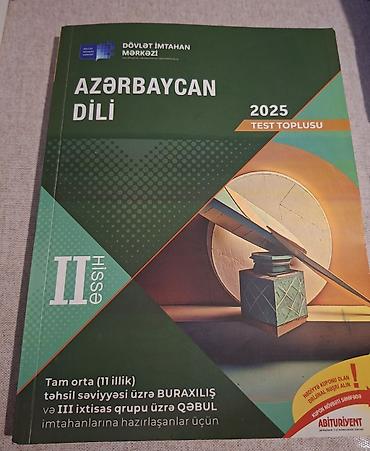 Testlər: Məhsul: “Azərbaycan dili – 2025 Test toplusu”, Dövlət İmtahan Mərkəzi — 2