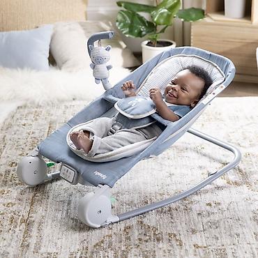 carters srbija: Kids II Ingenuity Ležaljka Happy Belly – Chambray (0–6 m) sa masažerom — 6