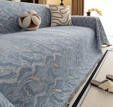 Чехлы для мягкой мебели: Покрывала/накидки на диван с жаккардовым рисунком, размер 180-200см — 5