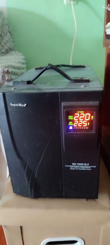 ev qaplarl: SuperMax SM 10000 SLZ – gərginlik stabilizatoru - Brend: SuperMax -