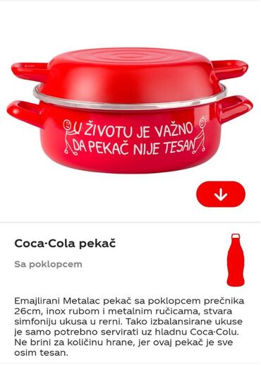 prodaja stolnjaka novi pazar: Coca Cola Koka Kola Metalac pekač 2022. NOVO Novo nekorišćeno