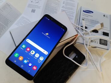 Samsung: Samsung Galaxy J6, 32 GB, rəng - Qara, Sənədlərlə, Zəmanət, Düyməli — 1