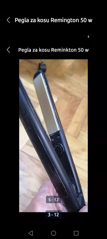 Ostali aparati za ličnu negu: Pegla za kosu Remington 58 w ispravna dobra 
 Mirjevo — 3