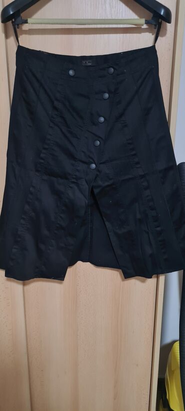 zvonasta suknja: L (EU 40), Midi, color - Black