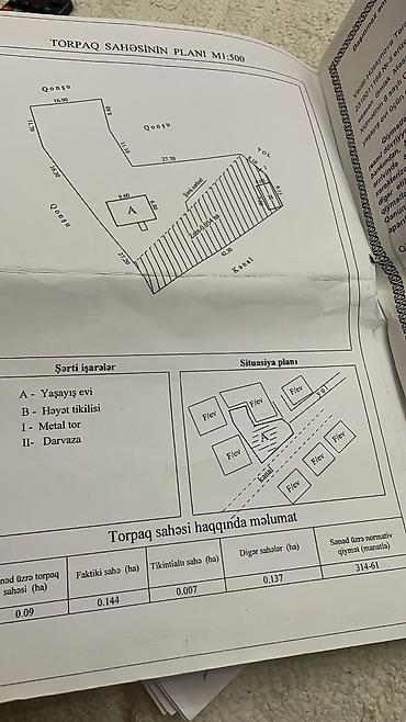 ucuz torpaq sahələri: Salam 3 sot kupçali həyət satıram rayon mərkəzinə çox yaxın yerdə — 6