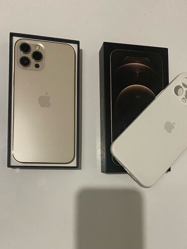 Apple iPhone: IPhone 12 Pro Max, 128 GB, Qızılı, Zəmanət, Face ID, Sənədlərlə