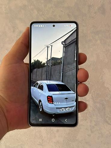 səs tapancası satışı: Samsung Galaxy A52s, rəng - Gümüşü, Barmaq izi — 1