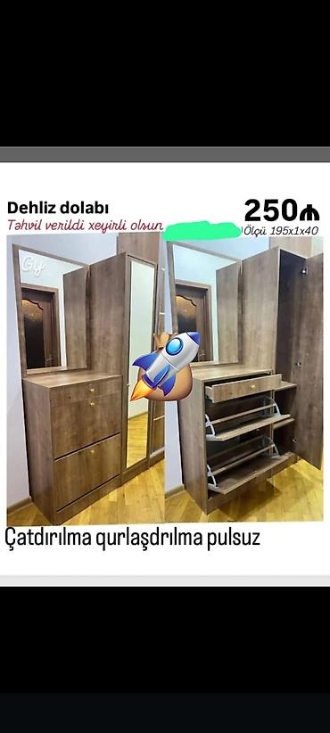 şkaflar ucuz: Dəhliz dolabı — 1