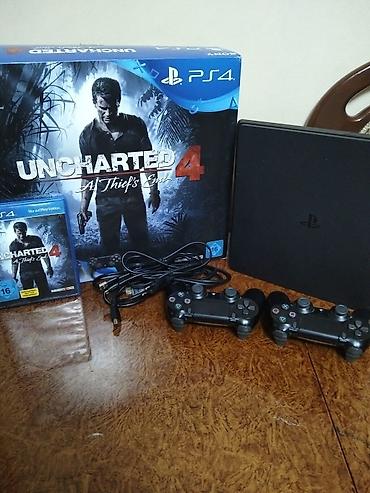 dvd oyun: PlayStation 4 Slim Əla Vəziyyətdə Uncharted Dizaynlı Qutusu Və Bütün — 1