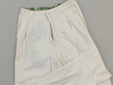 eleganckie bluzki do bialych spodni: Spodnie materiałowe, S, stan - Dobry