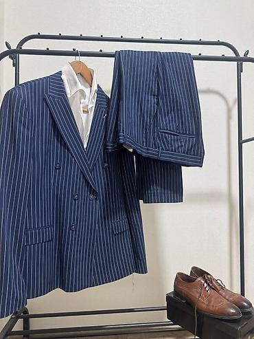 Костюмы: Мужской костюм, L, Massimo Dutti, Б/у, цвет - Серый, Бесплатная доставка — 1