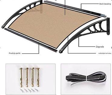 Suncobrani, tende i paviljoni: Nadstrešnica za ulaz/balkon – polikarbonatna, modularna - Dimenzije — 7