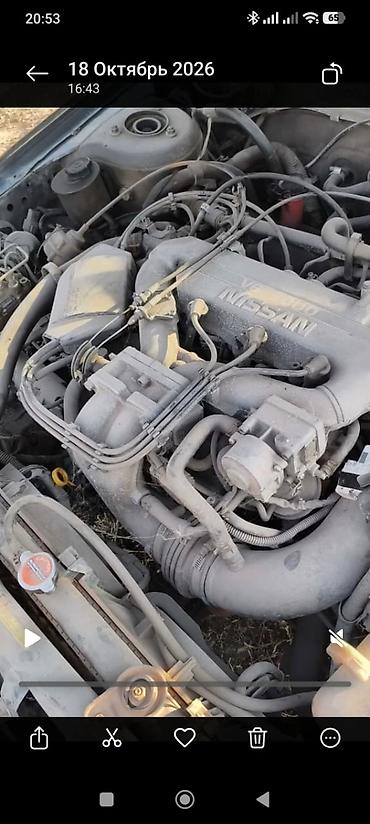 генератор на сапог: Бензиновый мотор Nissan 1991 г., 3 л, Б/у, Оригинал, Япония — 1