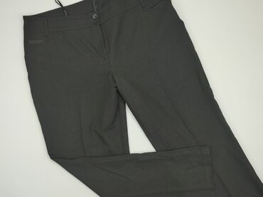 eleganckie bluzki do czarnych spodni: Material trousers, 4XL (EU 48), condition - Very good