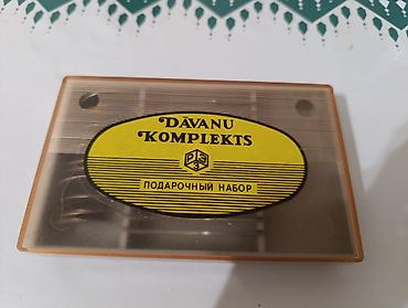 Qaşıqlar: Sovet dövrünə aid “Dāvanu komplekts / Подарочный набор” çay qaşıqları — 3