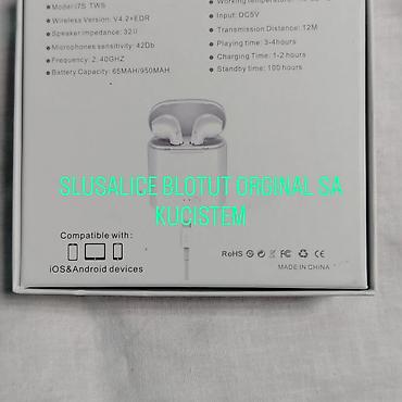 vag com cena: Bežične slušalice i7S TWS sa punjačkim kućištem 30e - Bluetooth — 1