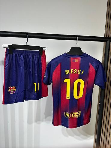 messi: Детская футбольная форма в стиле FC Barcelona с номером 10 и фамилией — 2
