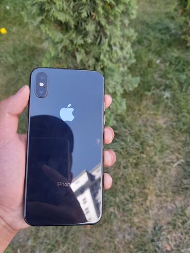 iphone x бишкек бу: IPhone X, Б/у, 64 ГБ, Черный, Зарядное устройство, Чехол, 100 %