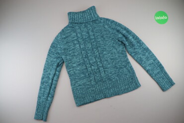 Жіночій светр M, візерунок - Однотонний, колір - Бірюзовий