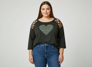 bluzki z tiulowymi rękawami allegro: Bluzka damska, rozmiar 5XL