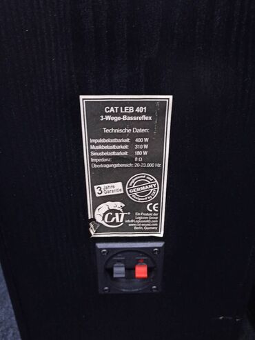Zvučnici i stereo sistemi: Cat LEB 401 Trosistemske podnostojece kutije sa mrezicama bas — 2
