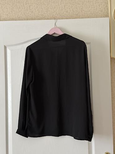 Айымдардын кийими: Блузка, Классикалык модель, Шифон, Solid print, Тунук модель — 4