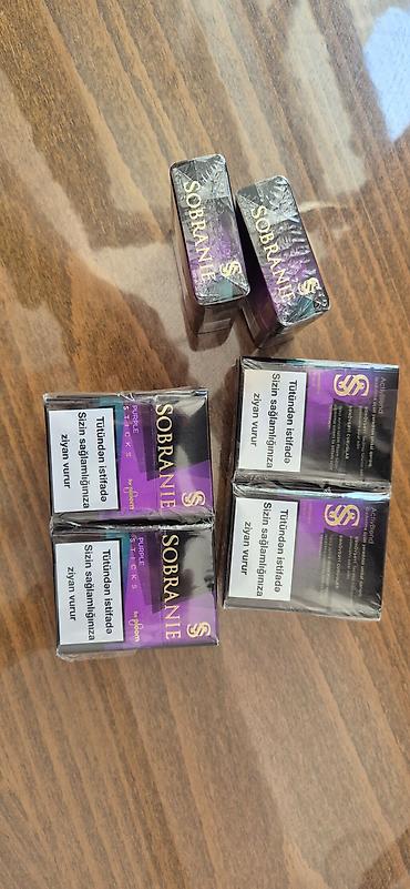 ploom: Məhsul: Sobranie Purple Sticks (for Ploom). Bir blok 50 manata. - — 6