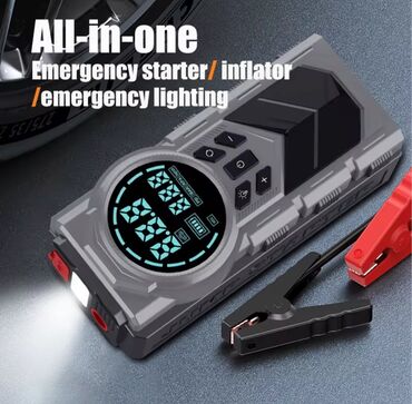 Avtomobil kompressorları və nasosları: Bu portativ çoxfunksiyalı avtomobil atlama starteri və şin pompası — 3