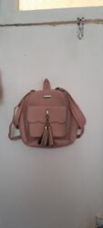 Eynəklər: Qadın üçün çiyin çantası / mini kürək çantası - Rəng: pudra/çəhrayı -
