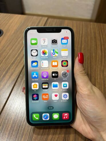 IPhone 11, 64 GB, Yaşıl, Face ID