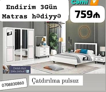 samovar 10 litr: *Yataq dəsti / Yataq otağı mebeli* ✔️Rəng seçimi var *🎁Matras — 3