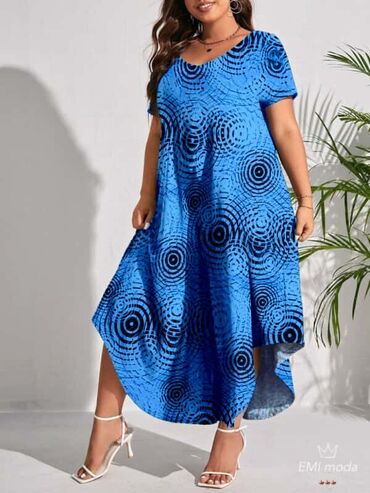 Haljine: 5XL (EU 50), bоја - Šareno, Kratkih rukava — 4