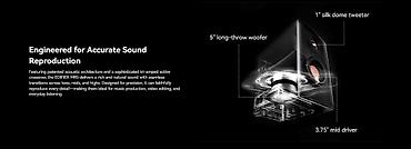 bluetooth qulaqliq: Edifier MR5 Tri-amped Powered Studio Monitor Dinamikləri - Düz tezlik — 3