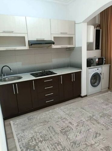 квартира берилет мкр кок жар: 1 комната, 45 м², Элитка, 2 этаж, Евроремонт