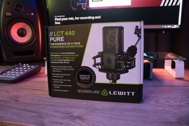 bm 800 mikrofon: Lewitt LCT 440 pure, qutusu ilə birlikdə verilir, az istifadə olunub