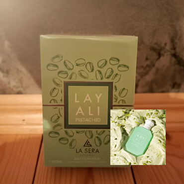 Ətriyyat: LA SERA brendindən 100 ml Eau de Parfum ətirləri 1) Layali Pistachio — 1