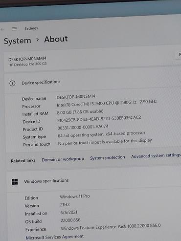 mini ütü: HP Desktop Pro 300 G3 masaüstü kompüter Texniki göstəricilər: - — 3