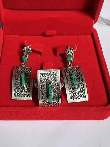 Серебряные наборы украшений: Набор украшений, Проба 925, Женские, Б/у — 4