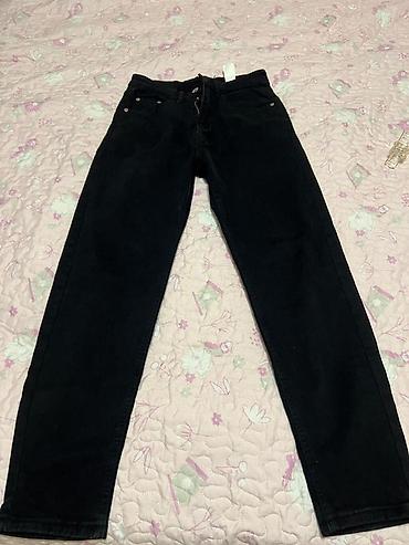 bootcut jeans: Черные подростковый для школы брюки/джинсы M.C.R, размер на поясе 29 — 2