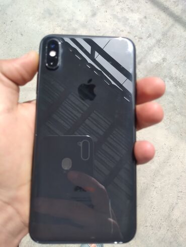 iphone xs plata: IPhone Xs Max, 256 GB, Black Titanium, Simsiz şarj