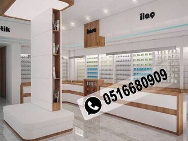 Sifarişlə kosmetika üçün vitrinlər: Vitrin mebeli sifarişi — 15