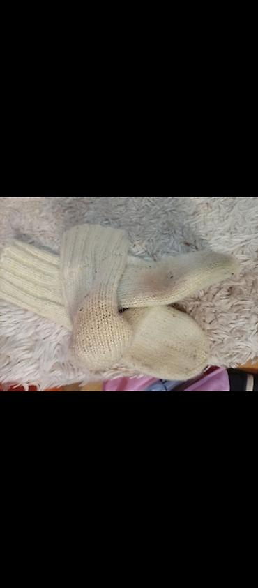 Čarape: Pletenе vunene čarape – ručni rad - Materijal: prirodna vuna, mekana — 5